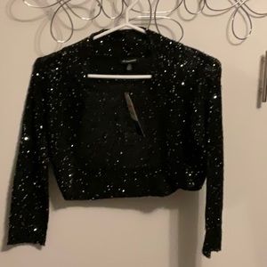 Sequined bolero. Never worn.